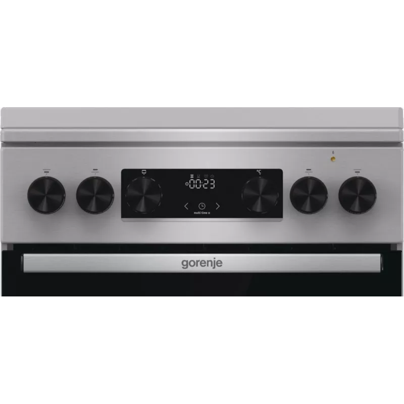 Gorenje GKS5C71XF freistehender Herd mit Backofen Silber