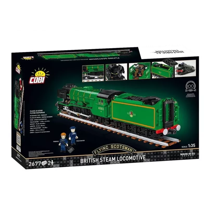 Cobi Bausteine Zug Flying Scotsman Modell COBI-6292 Maßstab 1:48, Konstruktionsset