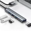USB-Hub QOLTEC 53793 — USB 3.0 Eingang, 3× USB 2.0 Anschlüsse