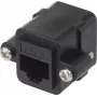 Renkforce RJ45-Netzwerkadapter CAT 6 [1x RJ45-Buchse – 1x RJ45-Buchse] Schwarz (RF-4712202)