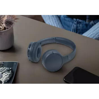 Muse M-272 BTB Kopfhörer/Headset Kabellos Bügel Musik USB Type-C Blau