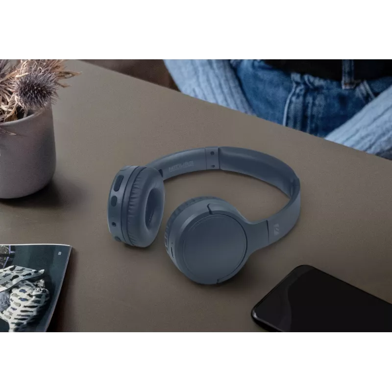 Muse M-272 BTB Kopfhörer/Headset Kabellos Bügel Musik USB Type-C Blau