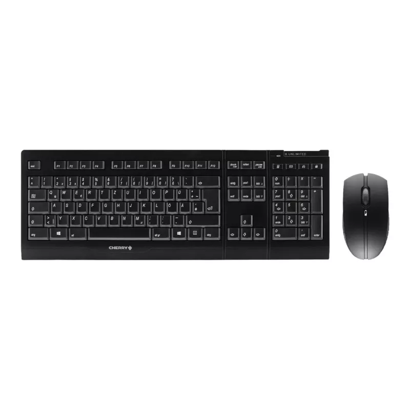 CHERRY B.UNLIMITED 3.0 Tastatur Maus inbegriffen Büro RF Wireless Deutsch Schwarz