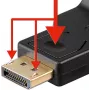 Goobay DisplayPort-auf-VGA-Adapter 1.1, 0,15 m (60606)