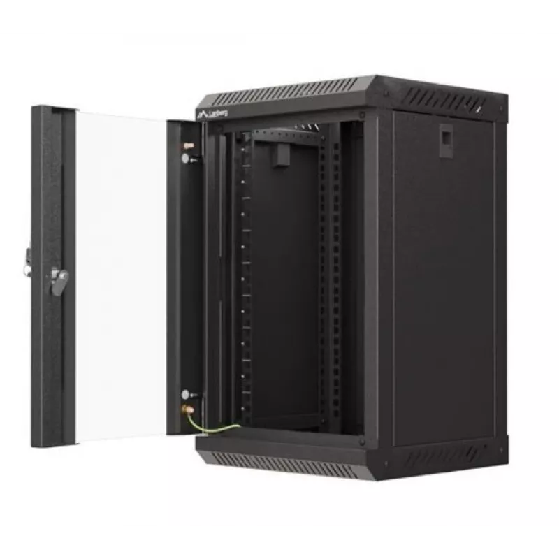 Lanberg WF11-3309-10B Rack-Schrank 9U Wandmontage-Rack Schwarz