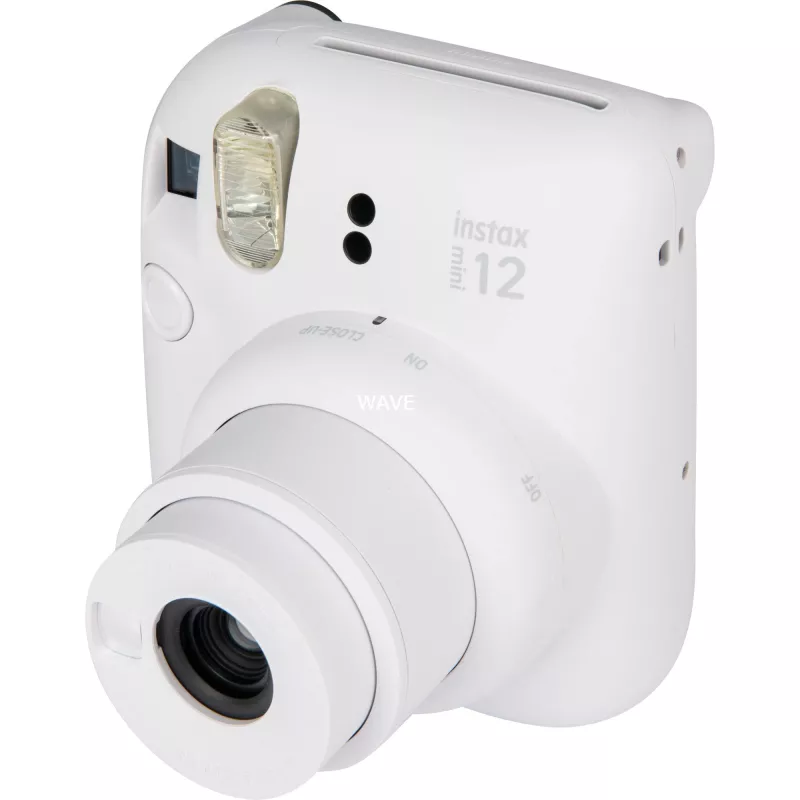 Sofortbildkamera Fujifilm Instax Mini 12 Weiß — 86×54 mm Prints, 60 mm Brennweite, AA-Batterie
