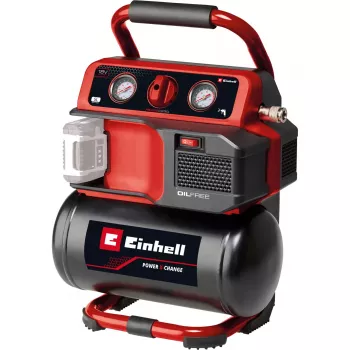 Power X-Change Akku-Kompressor TE-AC 18/75 Li OF-Solo, 18 Volt (Schwarz/Rot, ohne Akku und Ladegerät)