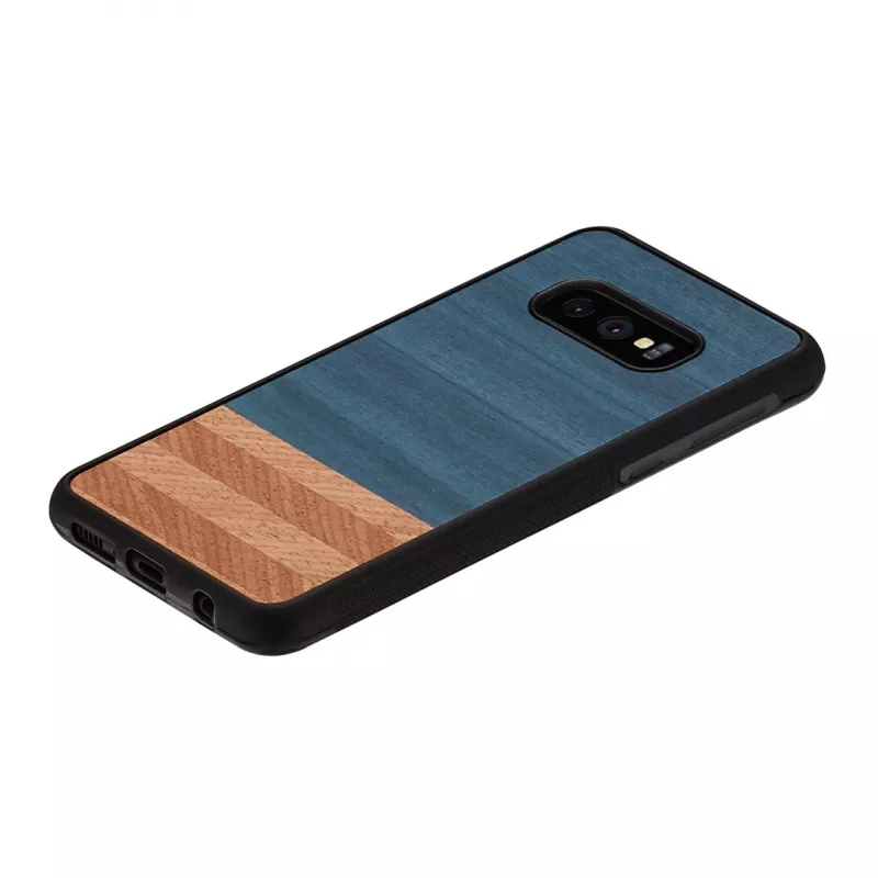 Smartphone-Hülle man and wood für Galaxy S10e — Denim Schwarz Schutzhülle