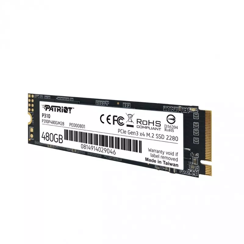 SSD Patriot Memory 480 GB M.2 PCI Express 3.0 NVMe P310