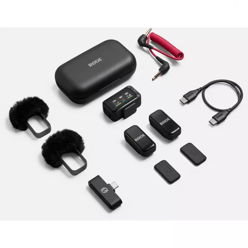 Kabelloses Lavalier-Mikrofon-Kit Rode Wireless Micro Camera Kit mit kabellosem Sender und Empfänger