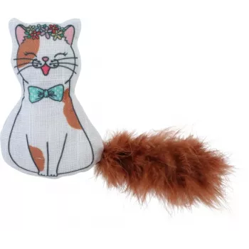 ZOLUX Chatouille Katze mit Federn und Katzenminze - Katzenspielzeug - 13cm