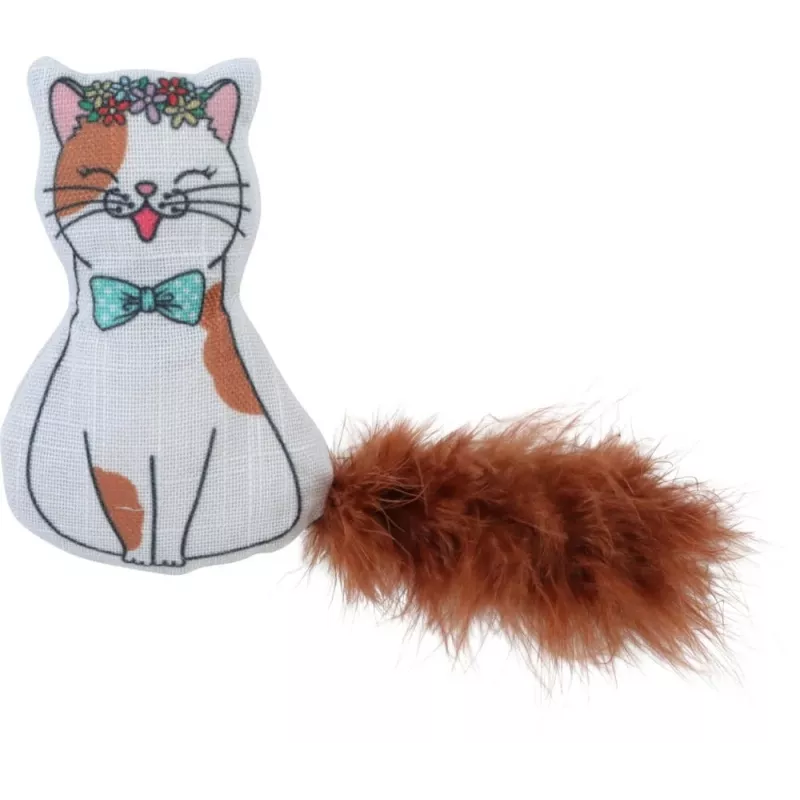 ZOLUX Chatouille Katze mit Federn und Katzenminze - Katzenspielzeug - 13cm