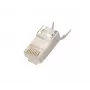 RJ45-Stecker Extralink CAT6A FTP 8P8C, transparent, Stecker/Buchse, 1 Stk.