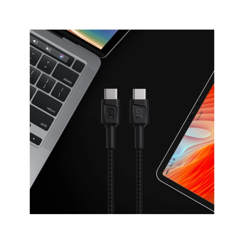 Green Cell KABGC30 USB-Kabel USB 2.0 1.2 m USB-C Schwarz