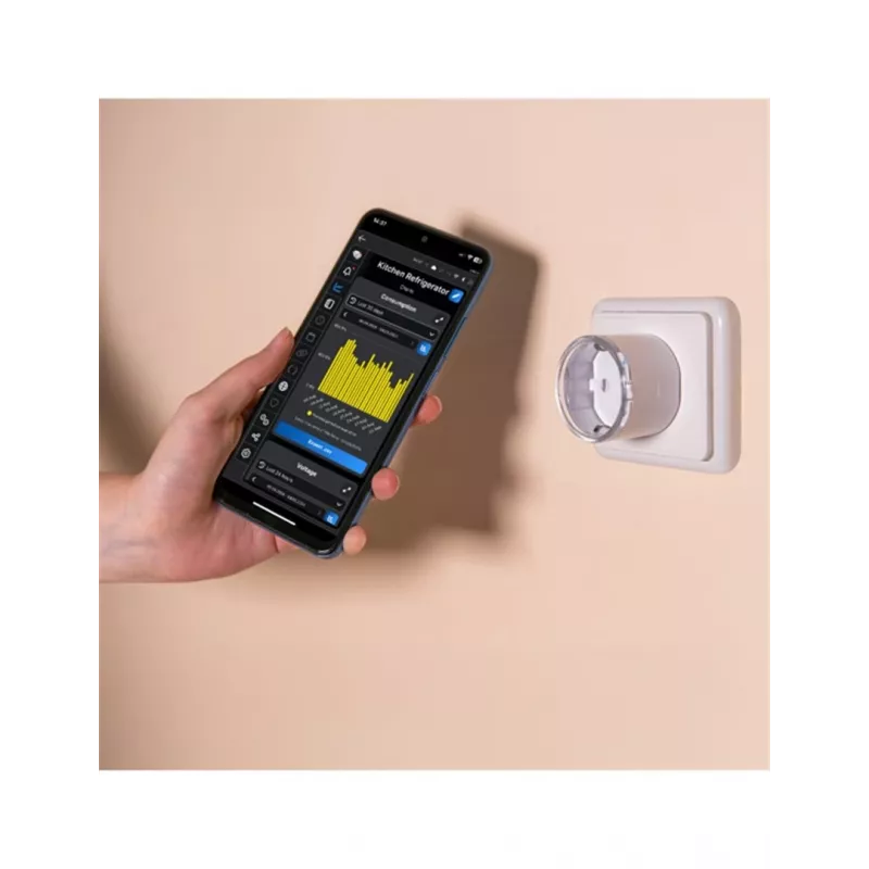 Smart-Steckdose Shelly Plug S Gen3 — Wi‑Fi-Smart-Steckdose mit Energieüberwachung, Typ F, 110–230 V, 2500 W, weiß