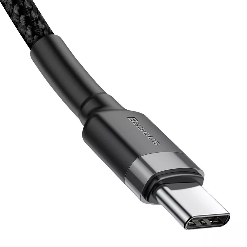 USB-Kabel Baseus Cafule 2m USB C Schwarz Grau