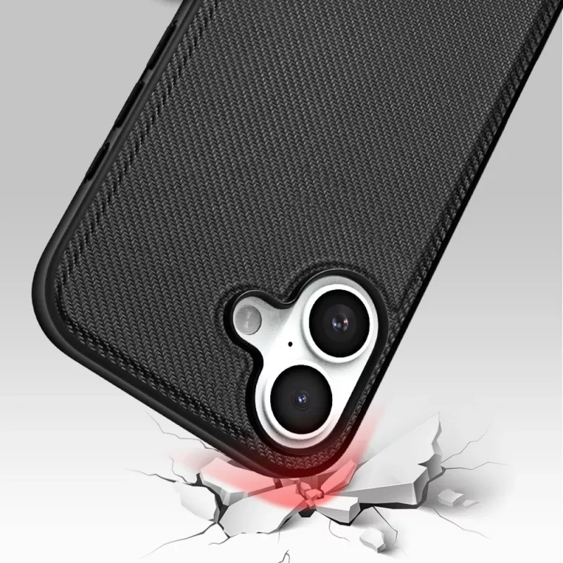Schutzhülle Nevox StyleShell NYLO für iPhone 17, 6,3 Zoll, schwarz