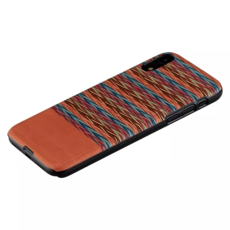 Smartphone-Hülle man and wood für iPhone XR — Browny Check Schwarz Schutzhülle