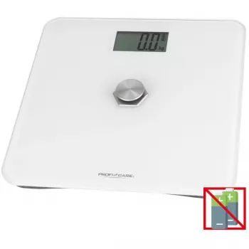 Elektronische Personenwaage Profi-Care PC-PW 3112 — 180 kg Kapazität, 100 g Genauigkeit, 310×310×44 mm, LCD-Anzeige