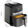 Tefal Easy Fry Silence EY551HE0 Fritteuse Einzel 5 L Stand-alone Heißluftfritteuse Schwarz, Grau, Edelstahl