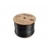 LANBERG Netzwerkkabel Cat5e LCF5-21CU-0305-BK, F/UTP Kupfer, 305 m, 24 AWG, PE-Mantel, schwarz