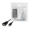 LogiLink AU0048A Serielles Kabel Schwarz 1,5 m USB A DB-9