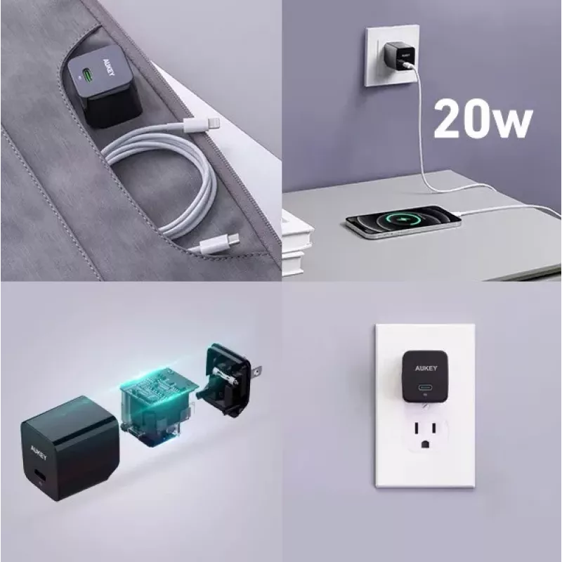 Mini-Netzladegerät PA-Y20S Weiß 1xUSB-C 20W PD Power Delivery