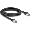 DeLOCK RJ45 Cat.6A U/FTP Netzwerkkabel 3m Schwarz