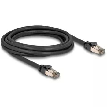 DeLOCK RJ45 Cat.6A U/FTP Netzwerkkabel 3m Schwarz