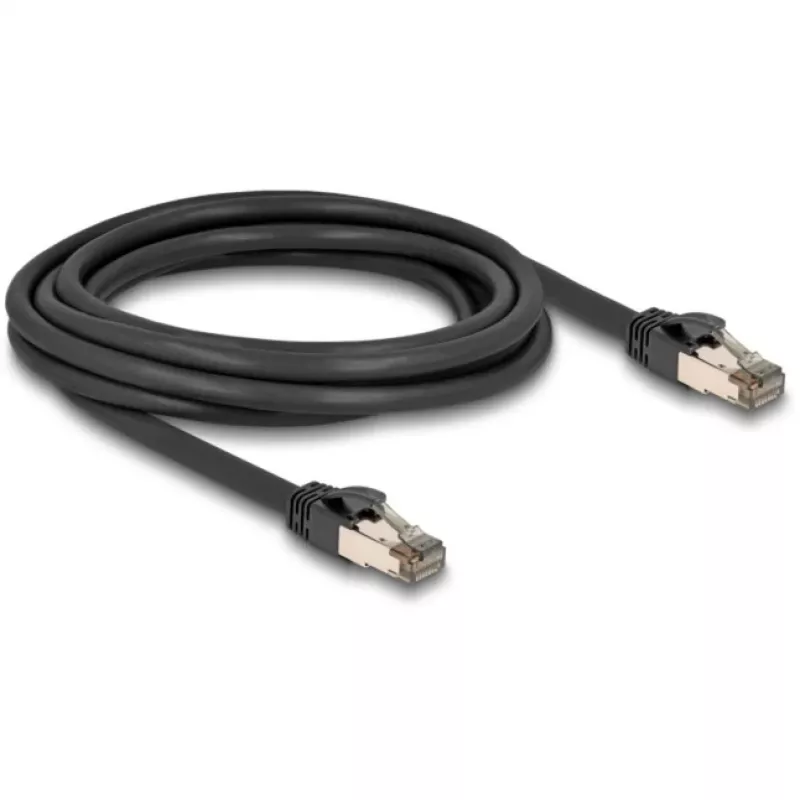DeLOCK RJ45 Cat.6A U/FTP Netzwerkkabel 3m Schwarz