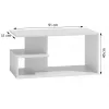 Topeshop TISCH DALLAS BIEL Beistell-/Couchtisch Couchtisch Freiform 1 Bein(e)