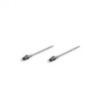 Intellinet Netzwerk-Patchkabel, Cat6, 5 m, Grau, CCA, U/UTP, PVC, RJ45, vergoldete Kontakte, Rastnasenschutz, Knickschutztülle, lebenslange Garantie