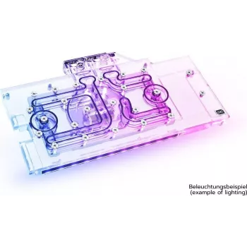 Alphacool Aurora acrylic GPX-N - water block + Heat Sink - Aluminium - 3-Pin JST - 1/4 - CE - FC - RoHS - ASUS ROG Strix GeForce RTX 3070 8GB Advanced (ROG-STRIX-RTX3070-A8G-GAMING