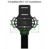 Armband Tellur A100 Schwarz verstellbare Passform für Smartphones — Sportarmband, Universalgröße