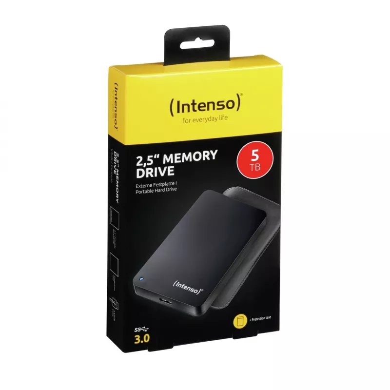 Intenso Memory Drive 5TB 2,5-Zoll tragbare Festplatte, Schwarz