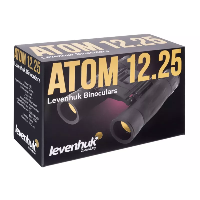 Levenhuk Atom 12x25 binocular Roof Schwarz
