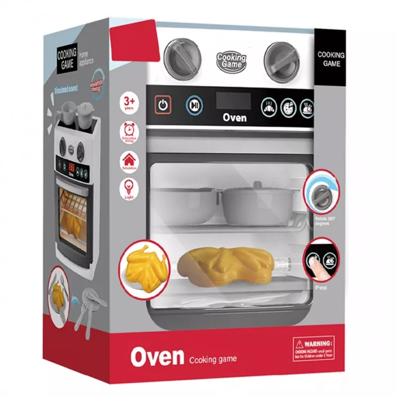 Spielküche mit Backofen Madej 011191 – kompaktes modernes Design, Kinder-Rollenspielset