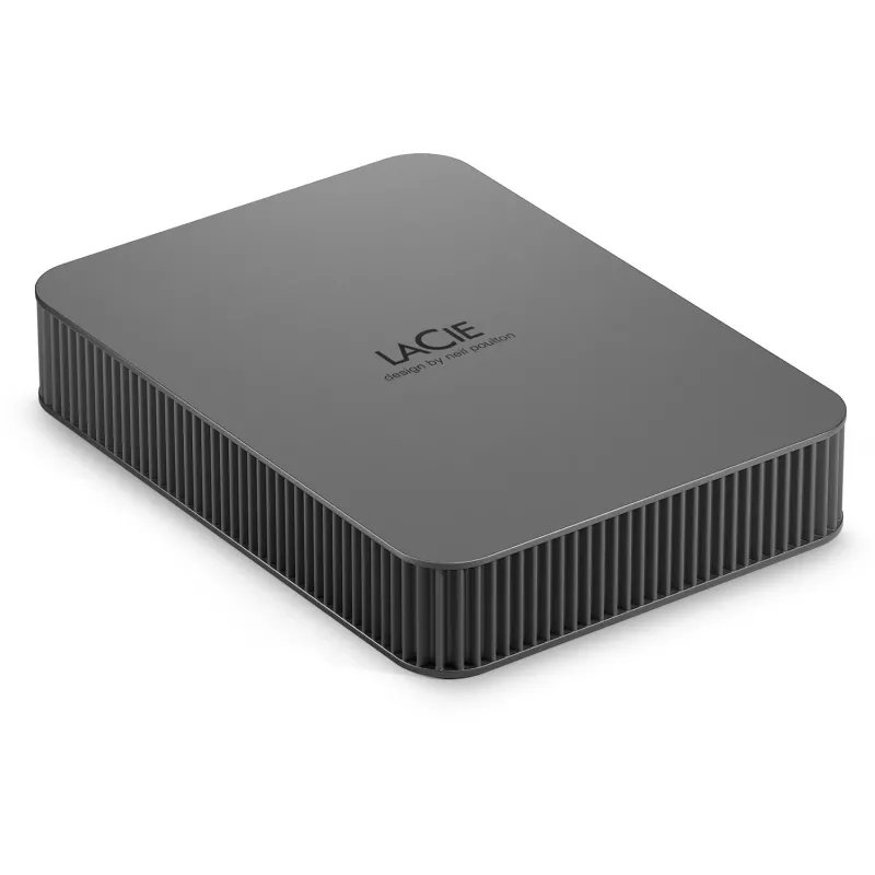 LaCie Mobile Drive Secure 5TB tragbare externe Festplatte 2,5 Zoll Mac & PC Space Grey Datenrettungsdienst (STLR5000400)