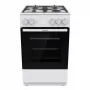 Freistehender Gasherd mit Backofen Gorenje GG5A10WFFM — 4-Flammen-Kochfeld, 70 l Backofen, emaillierte Oberfläche, weiß
