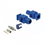 Koaxialstecker DELOCK 89757 FAKRA C Stecker, vergoldete Kontakte, 9,4×25,6×7,4 mm