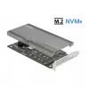 DeLOCK PCI Express x16 Karte auf 4 x interne NVMe M.2 Key M 89044