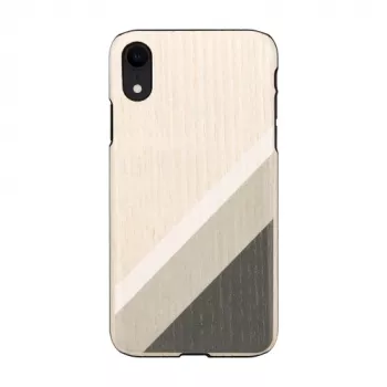 Handyhülle man and wood für iPhone XR gray suit Schwarz — Schutzhülle