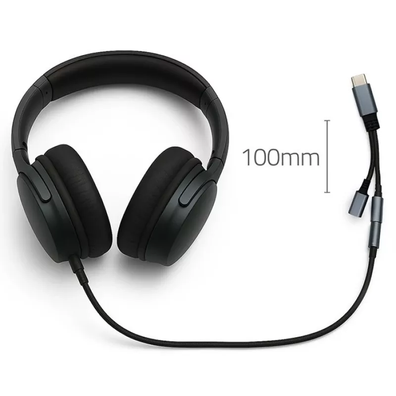 Adapter 2w1 USB-C auf USB-C und 3,5-mm-Klinke PD 15W