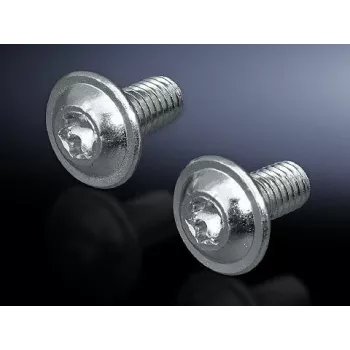 Schrauben Rittal SZ 2504.500 M6, 12 mm Länge, metallische Oberfläche, Packung mit 300