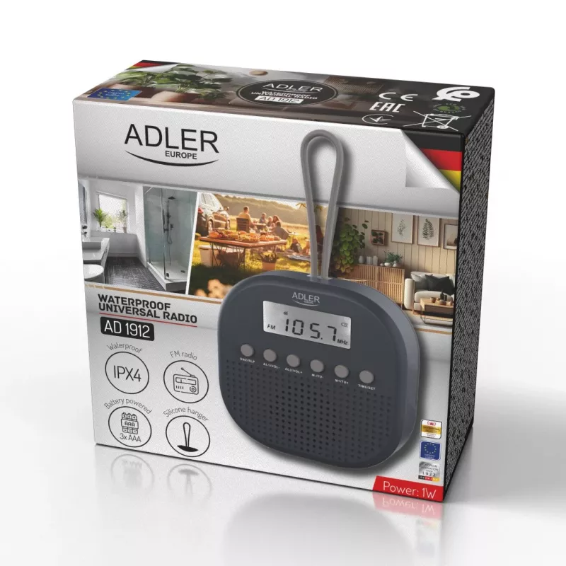 ADLER AD1912 Wasserdichtes Radio