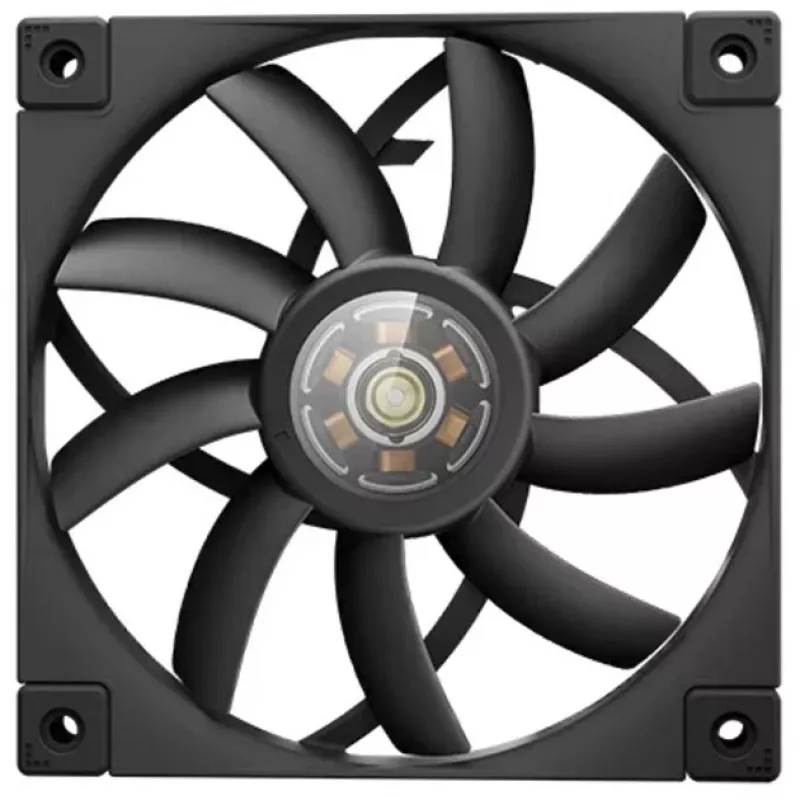 120-mm-PWM-schlank-Gehäuselüfter DeepCool FT12 schlank – Schwarz, Low-Profile-Design, PWM-Steuerung