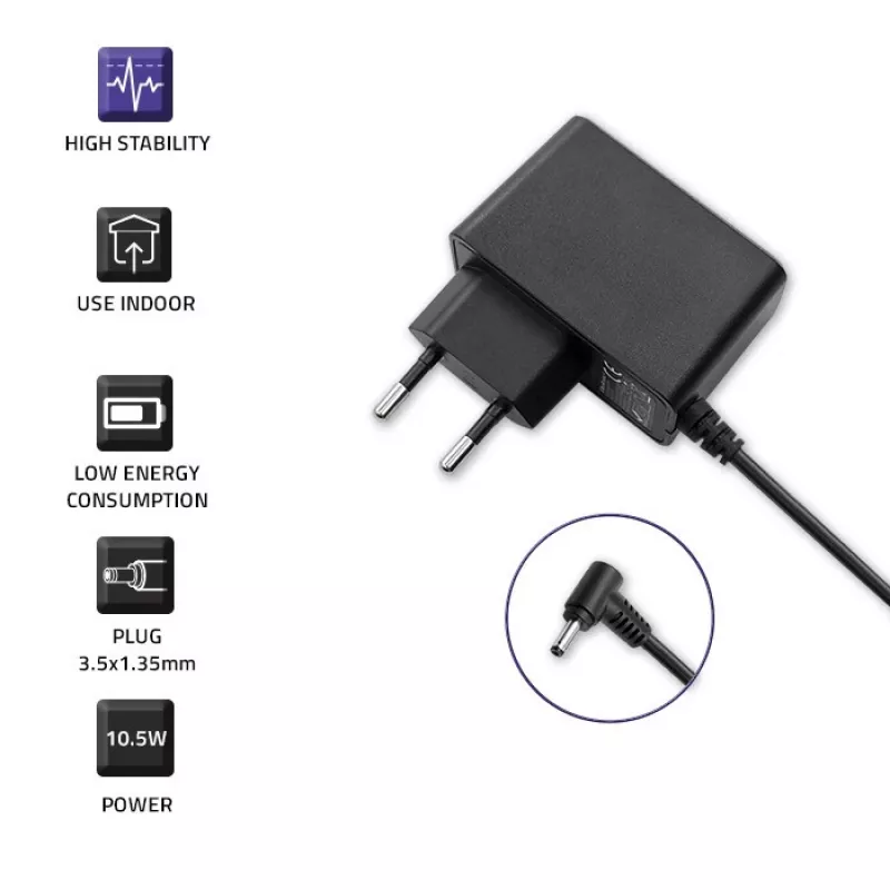 Qoltec Netzteil Steckertyp 10,5W 5V 2,1A 3,5*1,35