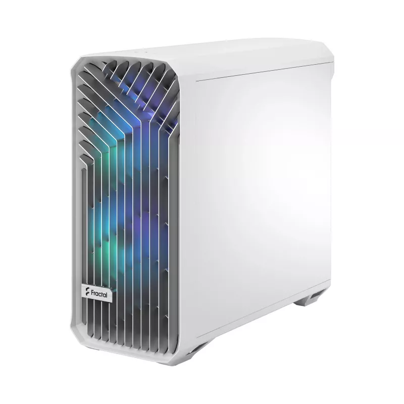 PC-Gehäuse Fractal Design Torrent White – unterstützt ATX, EATX, microATX, ITX; 2x180 mm Frontlüfter; 2,5-Zoll/3,5-Zoll-Einschübe