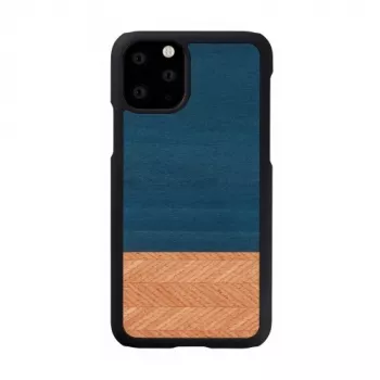 Smartphone-Hülle man and wood für iPhone 11 Pro – Denim-Schwarz