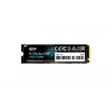 SSD M.2 NVMe Silicon Power P34A60 2 TB, PCIe 3.0 x4, Lesen 2200 MB/s, Schreiben 1600 MB/s
